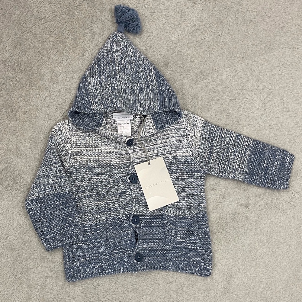 NEW Baby Blue Knit Sweater Size 6-12 Months